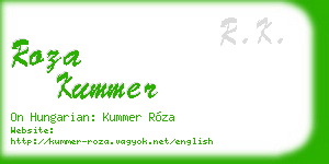 roza kummer business card