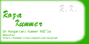 roza kummer business card